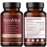 FerraVital cápsula en primer plano que muestra su tamaño y facilidad de ingestión