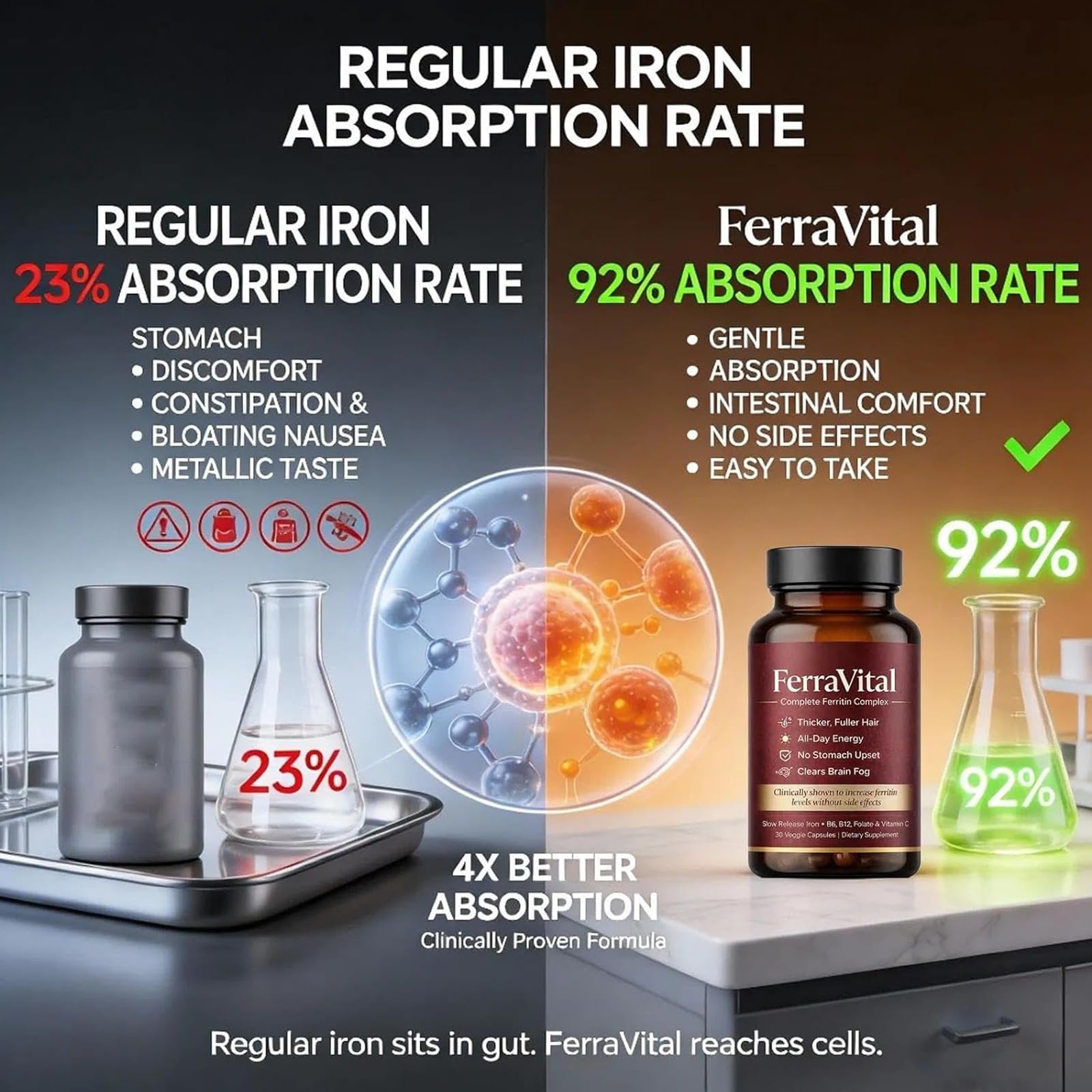 FerraVital estilo de vida con mujer activa integrando el suplemento