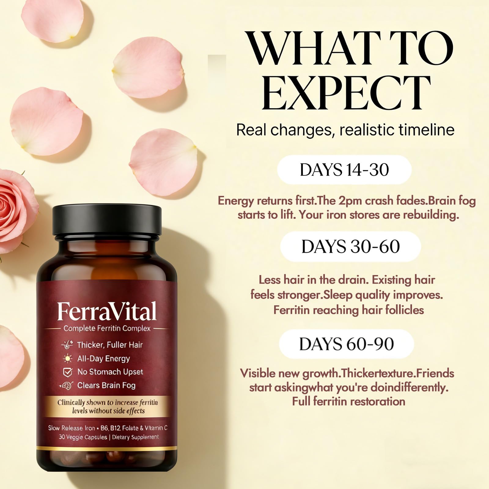 FerraVital ingredientes vegetales con spirulina y remolacha para absorción