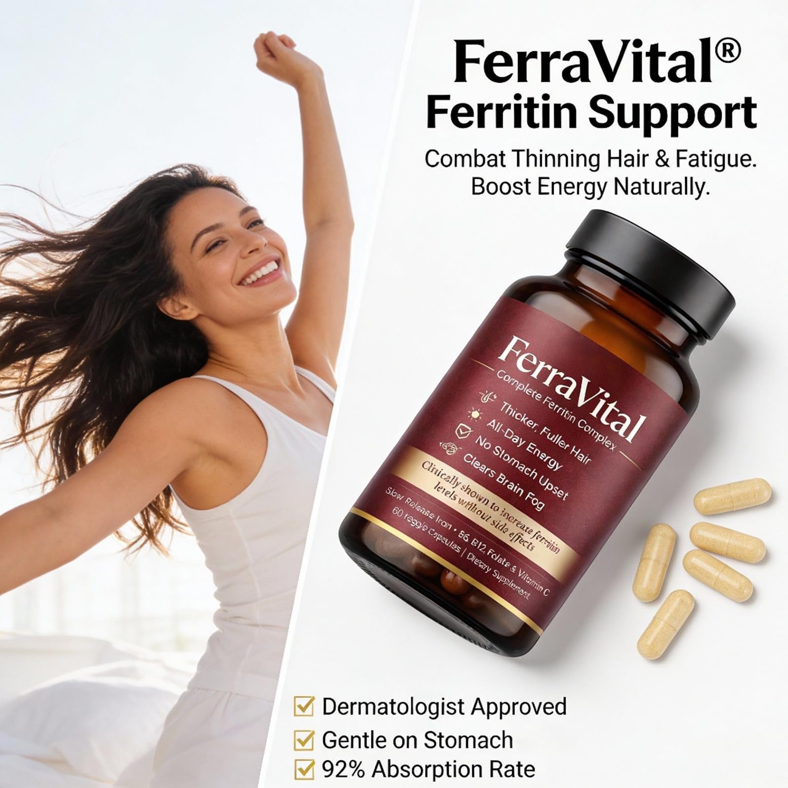 FerraVital textura del contenido y color natural que indica ingredientes suaves