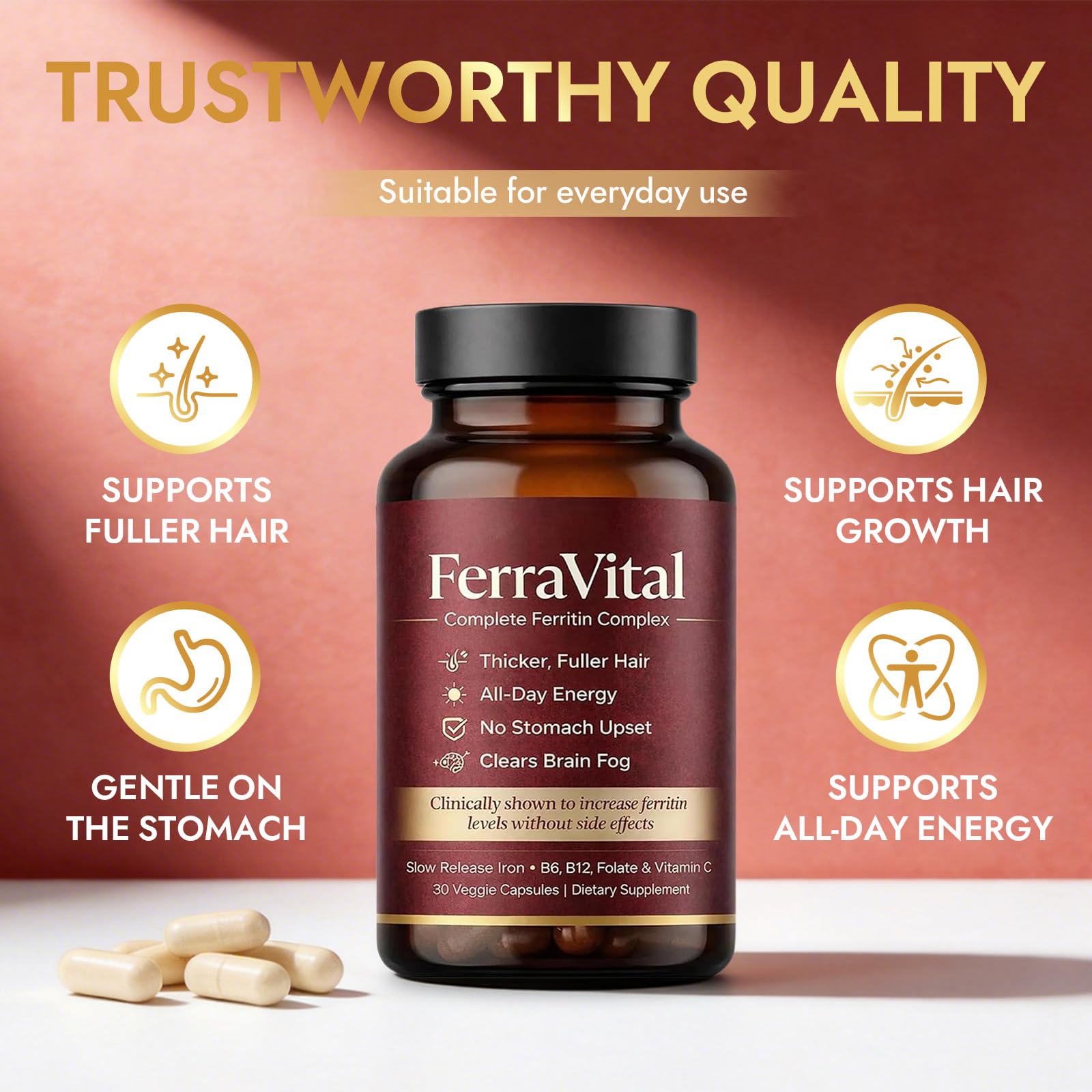 FerraVital envase en mesa matutina demostrando incorporación diaria