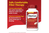 Fibercon comparado con polvo de fibra para ilustrar conveniencia sólida
