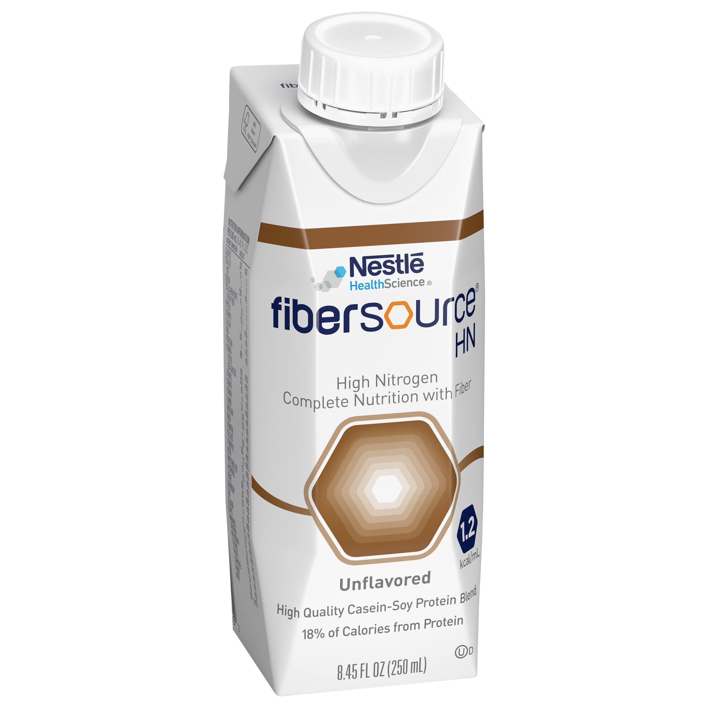 Fibersource HN detalle de la etiqueta con información nutricional clara