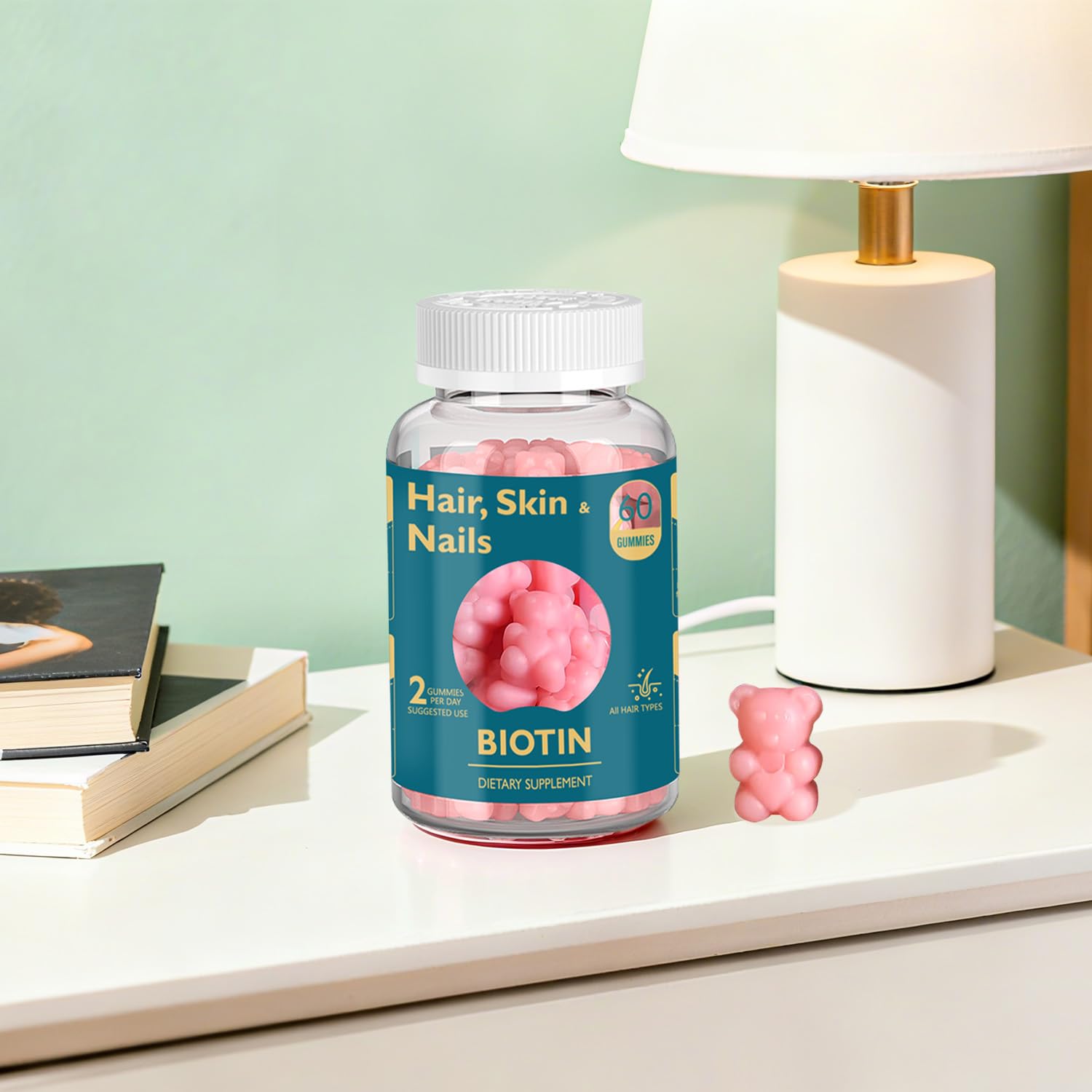 Escena de baño con Ficpoud implicando rutina matutina de belleza