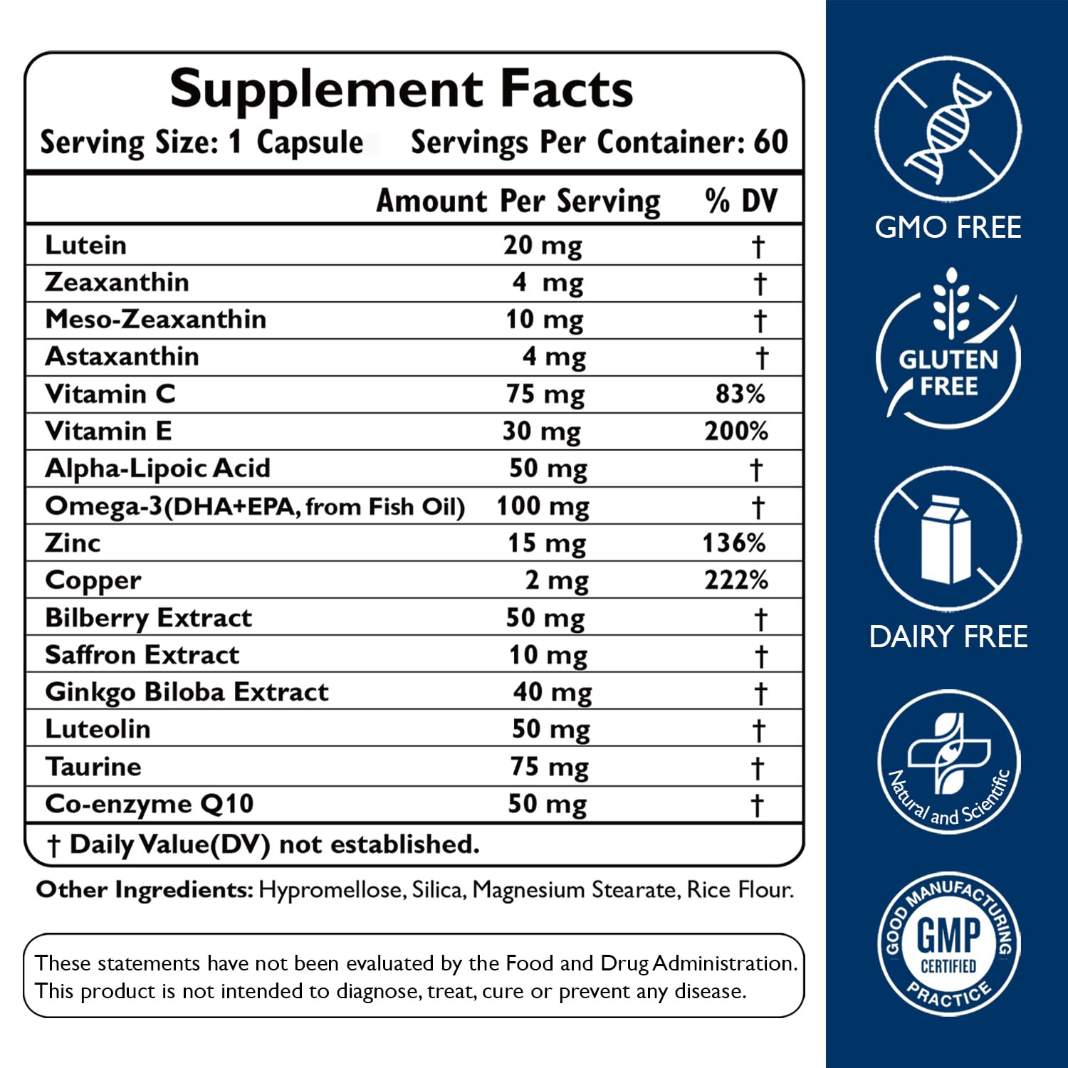 Etiqueta nutricional Ficpoud Neurobella mostrando composición completa