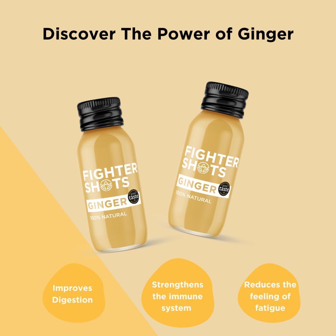 Fighter Shots etiqueta con ingredientes visibles, transparencia y calidad