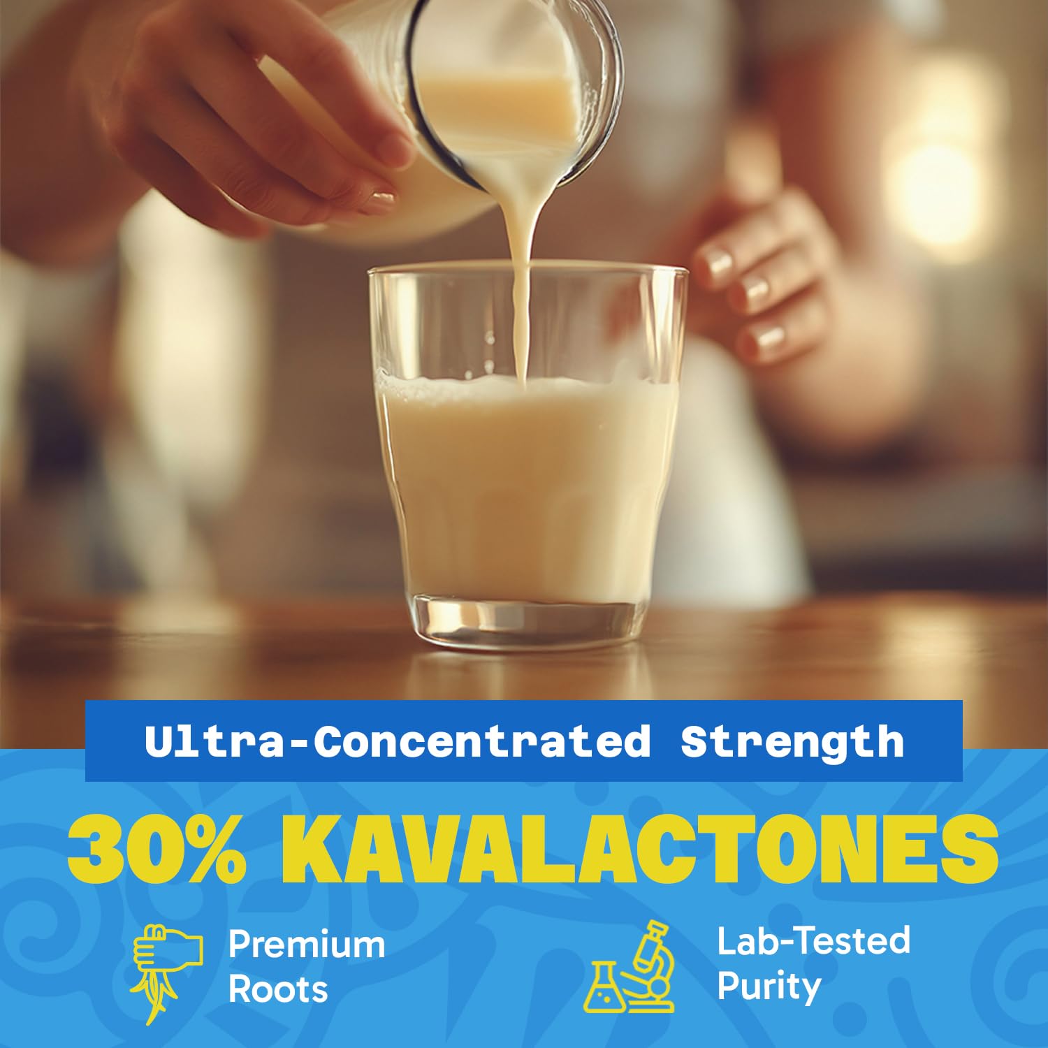 Fiji Vanua Kava cucharada del extracto lista para mezclar de forma práctica