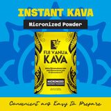 Fiji Vanua Kava polvo micronizado vista de textura fina y mezcla fácil