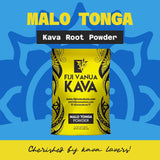 Fiji Vanua Kava detalle de la textura del polvo resaltando molienda media y fácil extracción