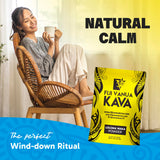 Fiji Vanua Kava demostración con bolsa coladora para preparación tradicional