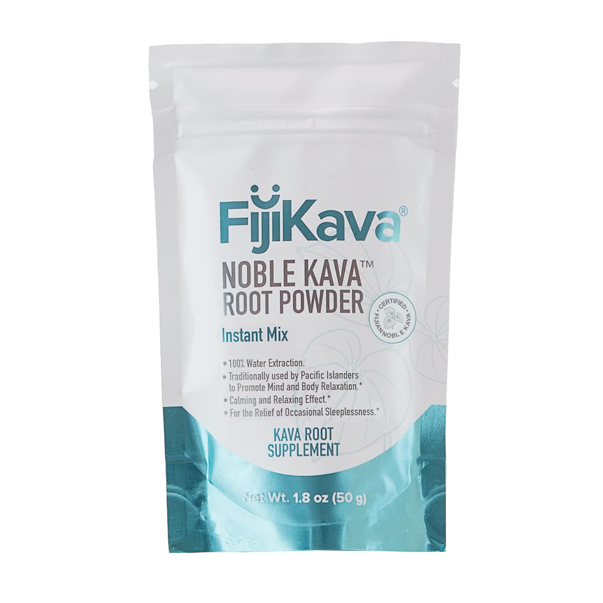 FijiKava envase frontal 50g mostrando marca y conveniencia