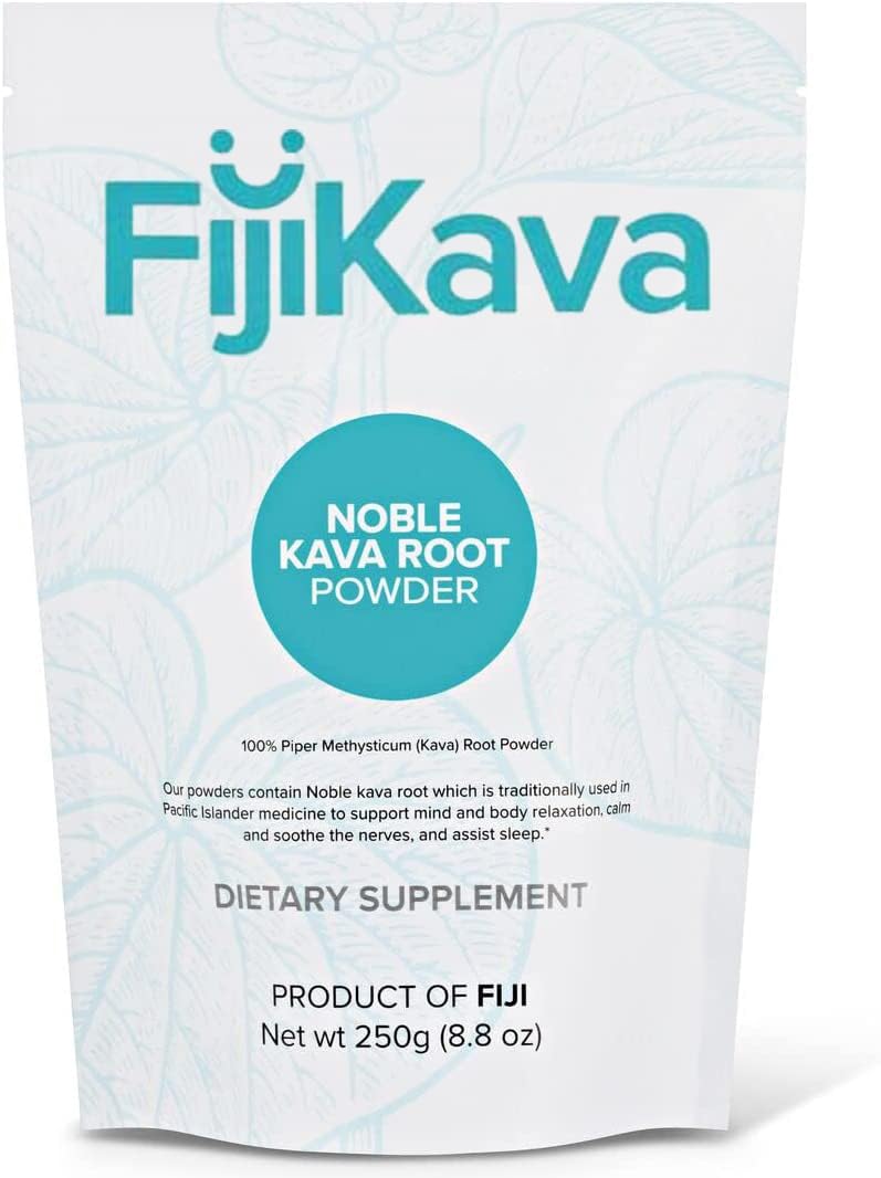 FijiKava frontal del envase mostrando diseño y peso 250 g, fácil identificación y confianza