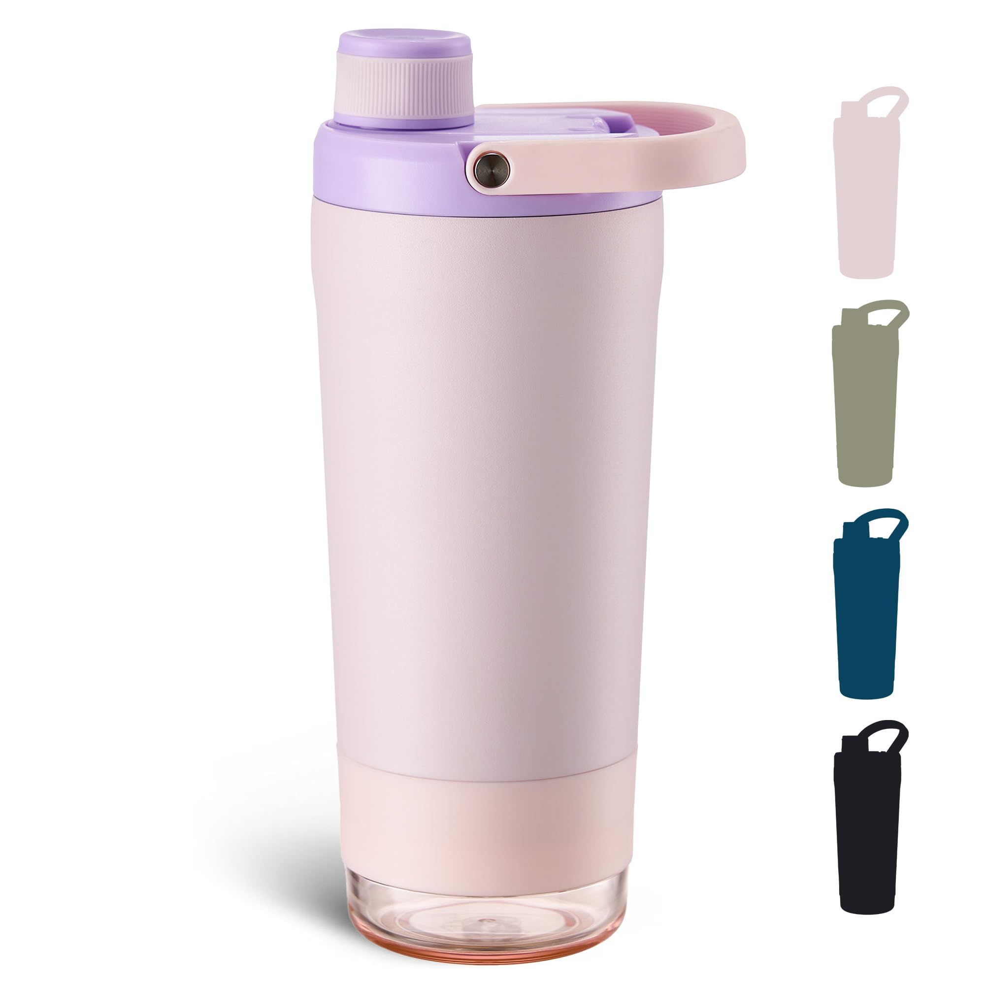 Fijinhom vista frontal de la botella, diseño robusto y capacidad 24 oz