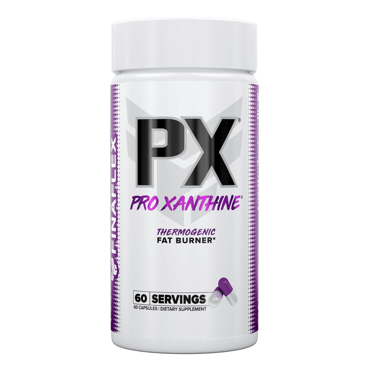 FINAFLEX envase frontal de PX PRO Xanthine mostrando diseño y beneficio energético