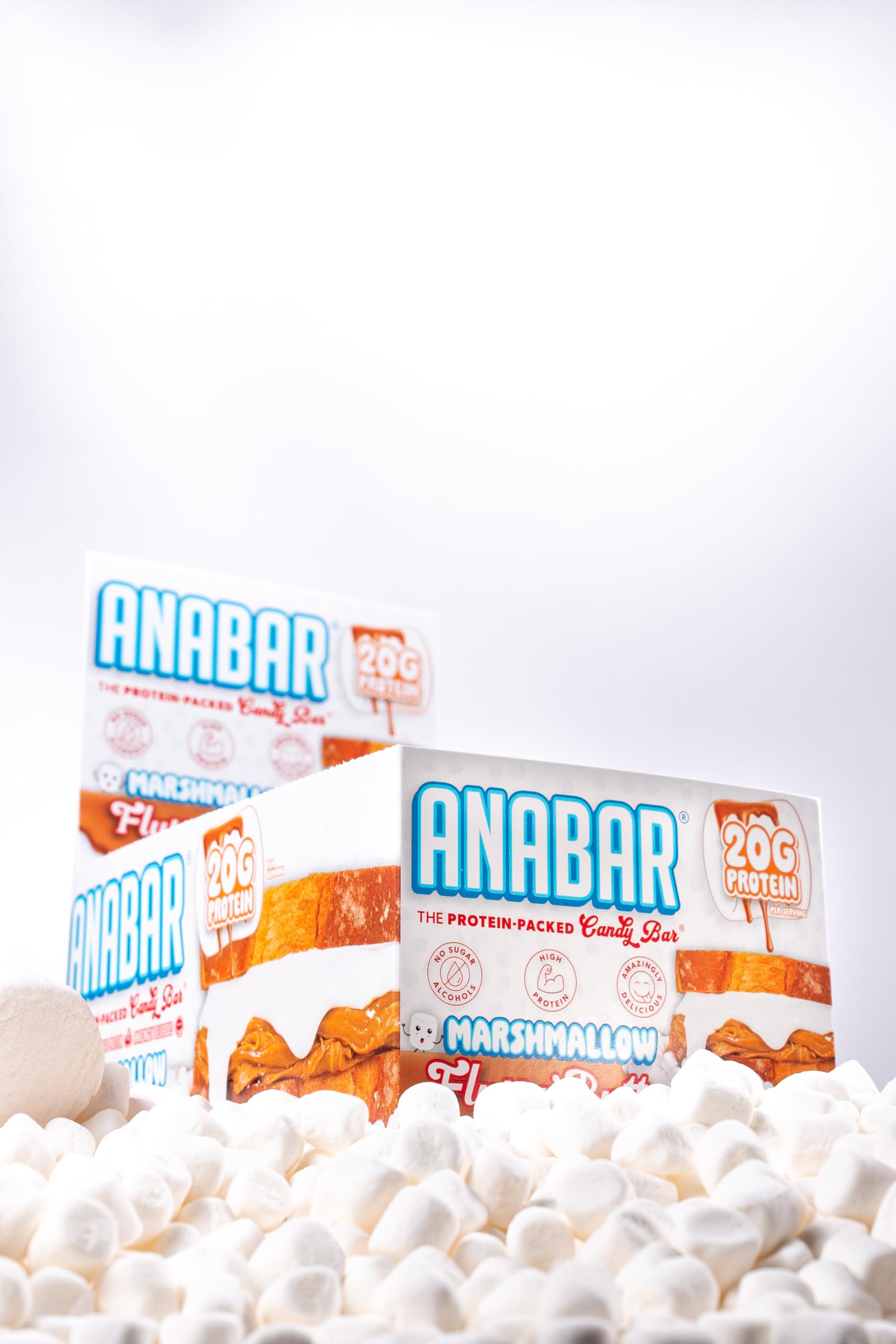 FINAL BOSS PERFORMANCE ANABAR enfoque en textura marshmallow peanut butter, sabor y masticabilidad