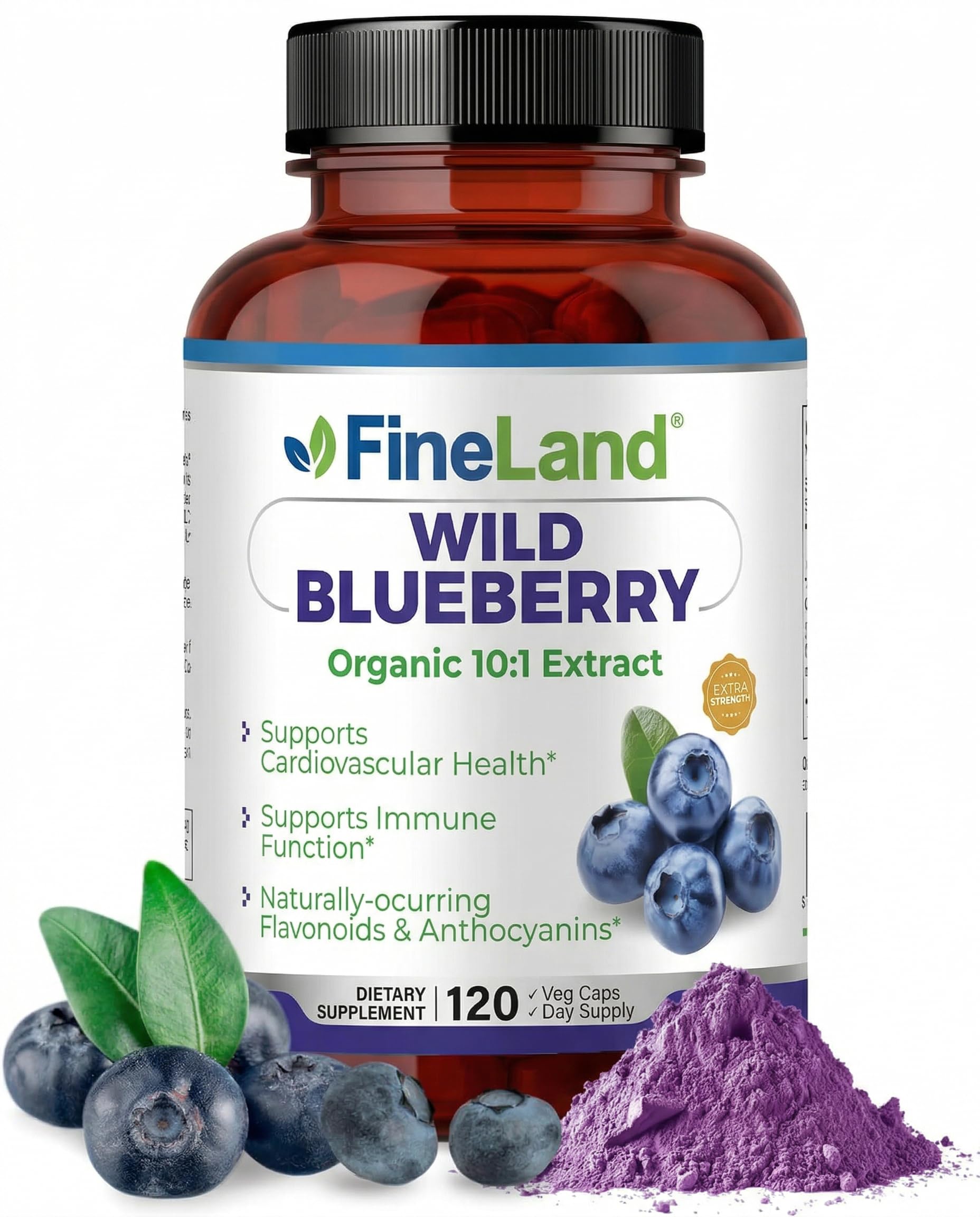FineLand frasco frontal mostrando etiqueta y beneficio antioxidante