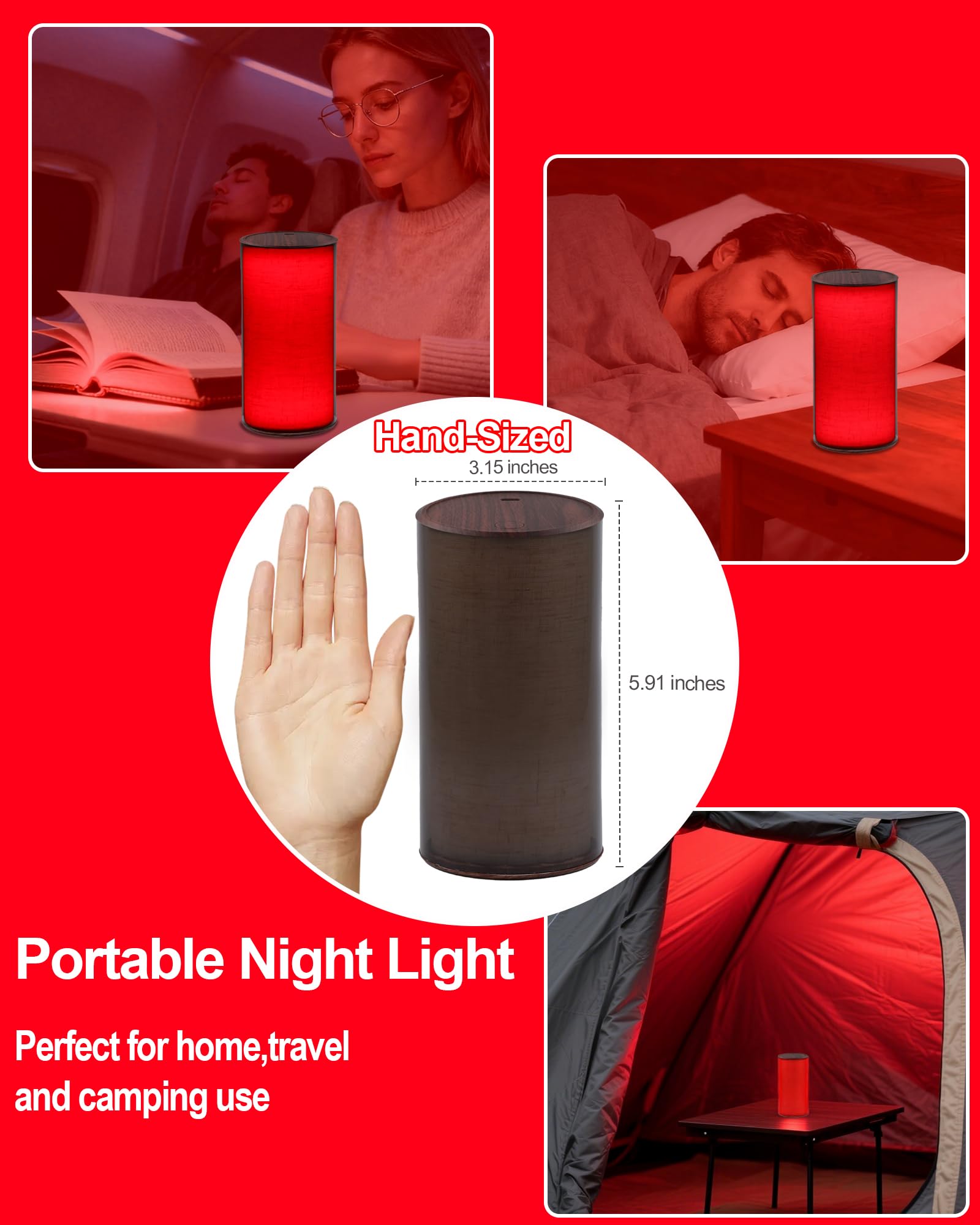 Finezeal en habitación de bebé proporcionando luz suave para cuidados nocturnos