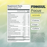 FINNSUL ingredientes: electrolitos y vitaminas para equilibrio e energía
