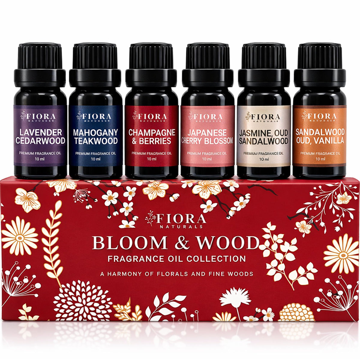 Fiora Naturals frente del empaque elegante mostrando set completo