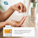 FIQ etiqueta nutricional enfocada en vitaminas A y D y contenido omega‑3
