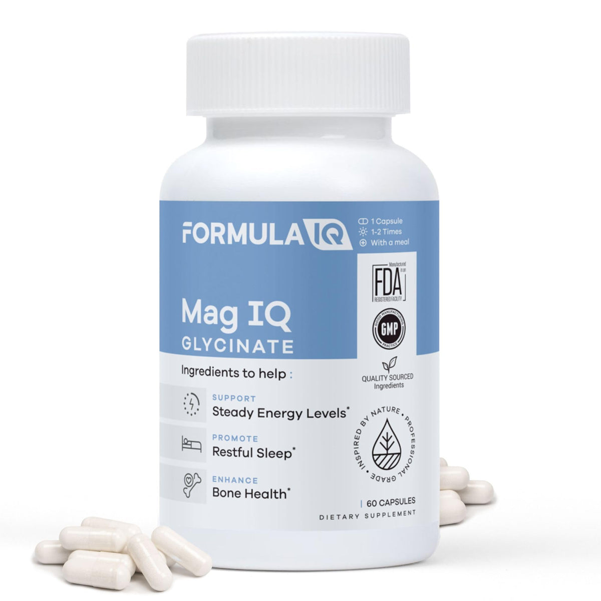 FIQ Formula IQ frente del empaque mostrando diseño y beneficio de absorción