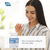 FIQ etiqueta de ingredientes ampliada mostrando magnesio bisglicinato TRAACS y calidad