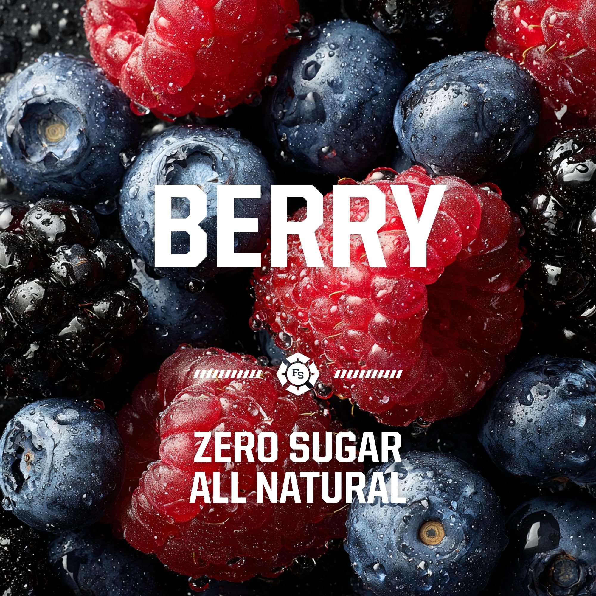 Fire Science Nutrition bebida Berry en vaso, hidratación refrescante sin azúcar
