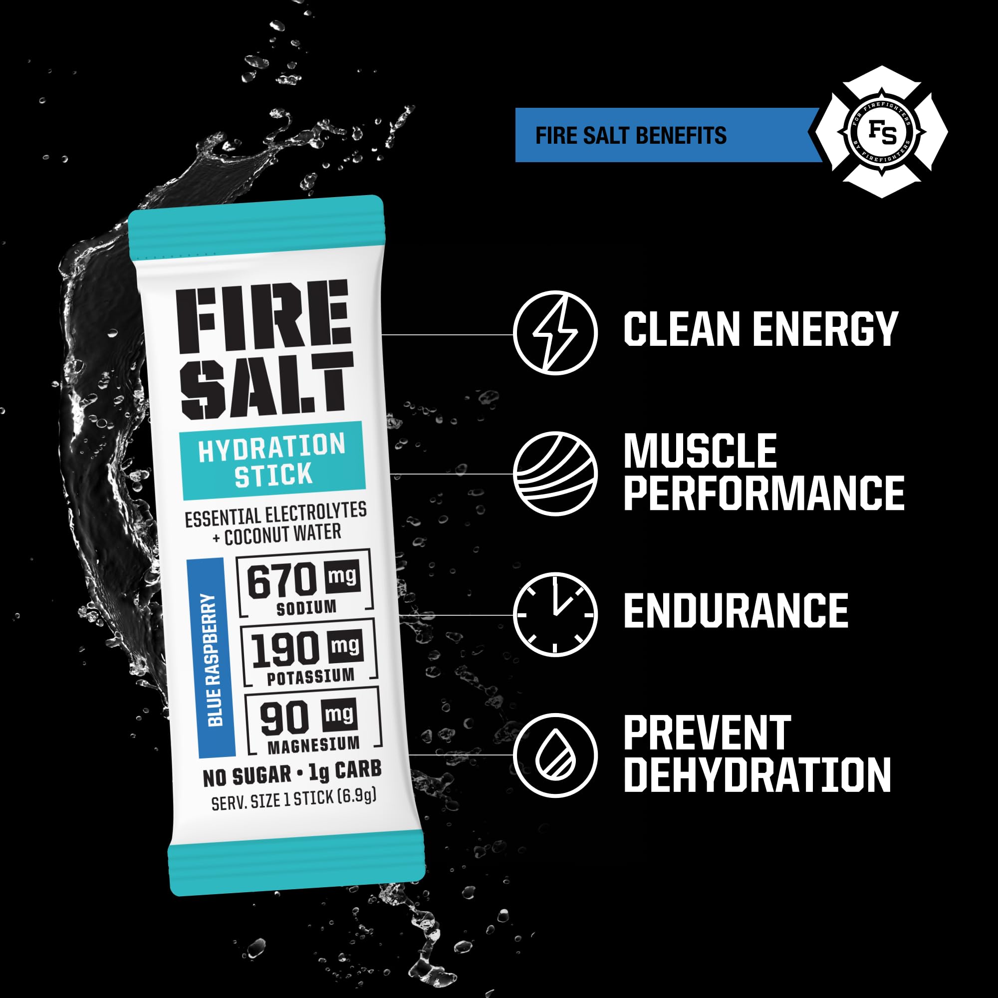 Fire Science Nutrition stick abierto detalle de polvo y mezcla rápida