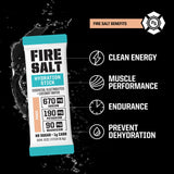 Fire Salt sobre abierto con contenido listo para mezclar y rápida disolución