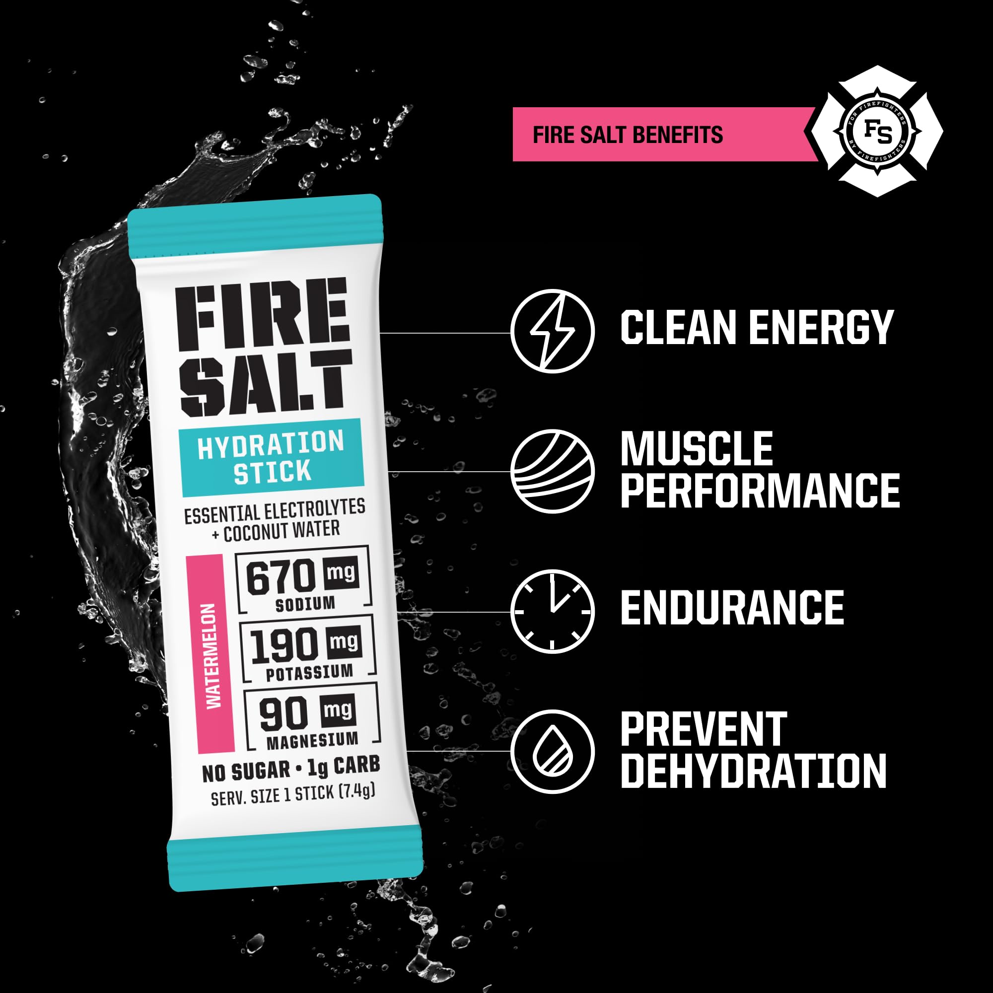 Fire Science Nutrition sobre abierto listo para verter y llevar en bolsillo