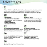 Fit & Lean selección de superfoods como kale, remolacha y frutas para nutrición