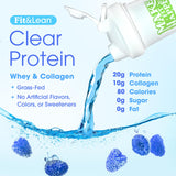 Fit & Lean vaso mezclado blue raspberry listo para beber tras entreno