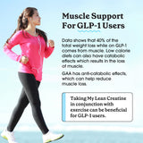 Fit & Lean en gimnasio con mujer usando producto, beneficio rendimiento y definición