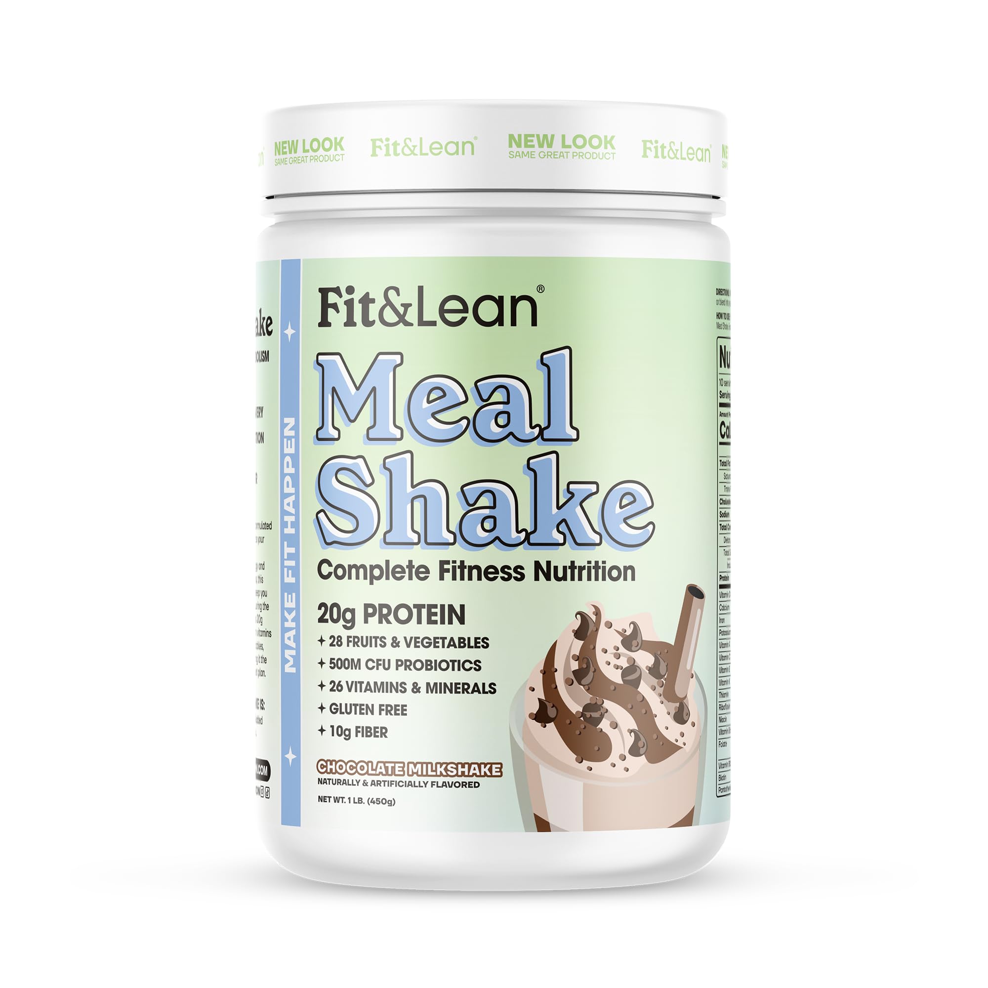 Fit & Lean frente del envase mostrando diseño y cantidad 1 lb