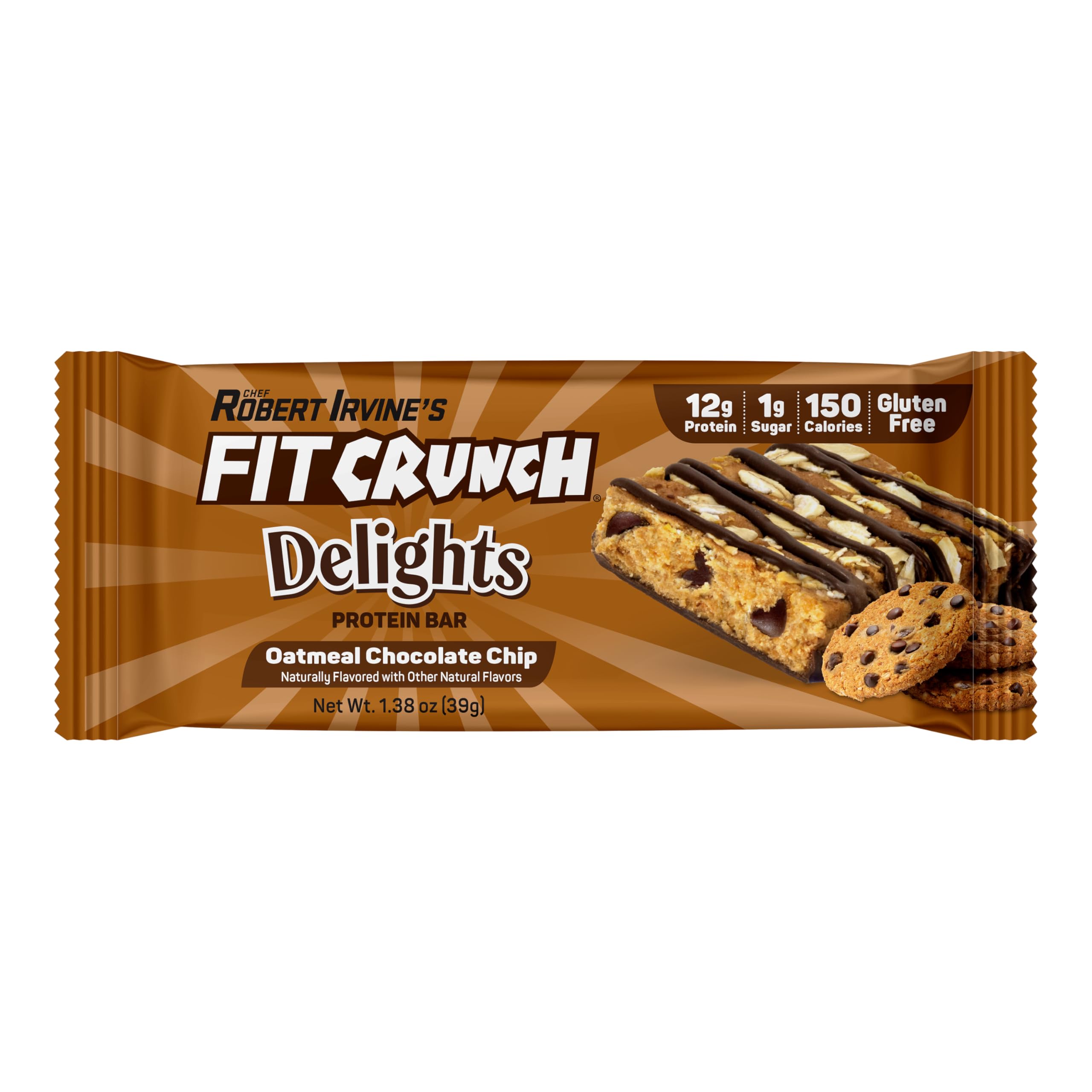 Fit Crunch chispas de chocolate ampliadas resaltando sabor