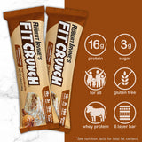 Fit Crunch primer plano de crujientes y glaseado que aportan textura