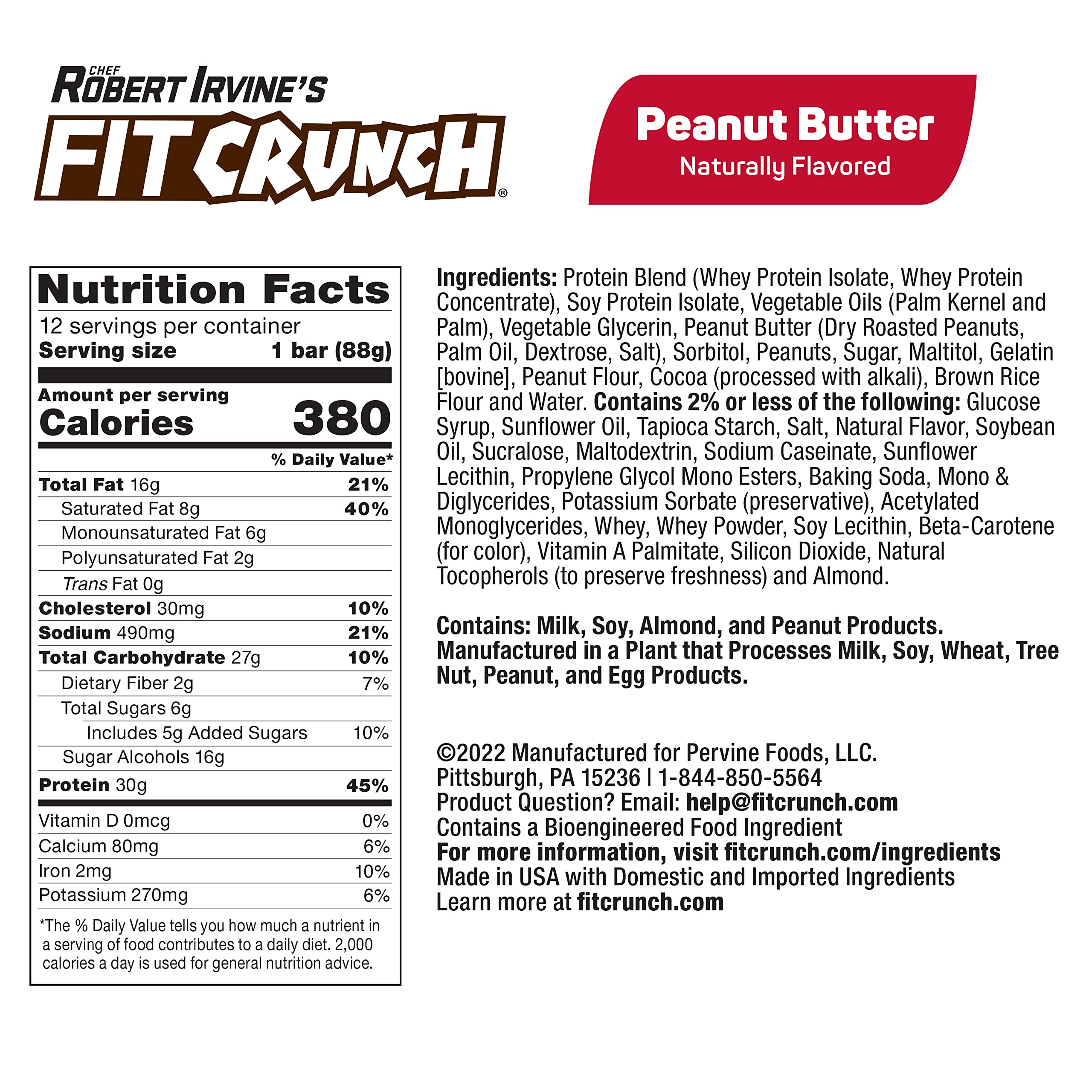 Fit Crunch corte que muestra núcleo suave y beneficio masticable similar a pastel