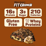 FitCrunch primer plano de las seis capas con textura variada y disfrute