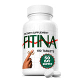 Fitina frente del envase mostrando diseño y cantidad de tabletas, claridad para elegir producto