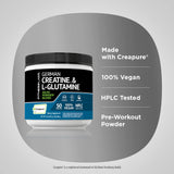 Fitness Labs polvo mezclado en vaso antes de entrenar, preparación rápida para rendimiento