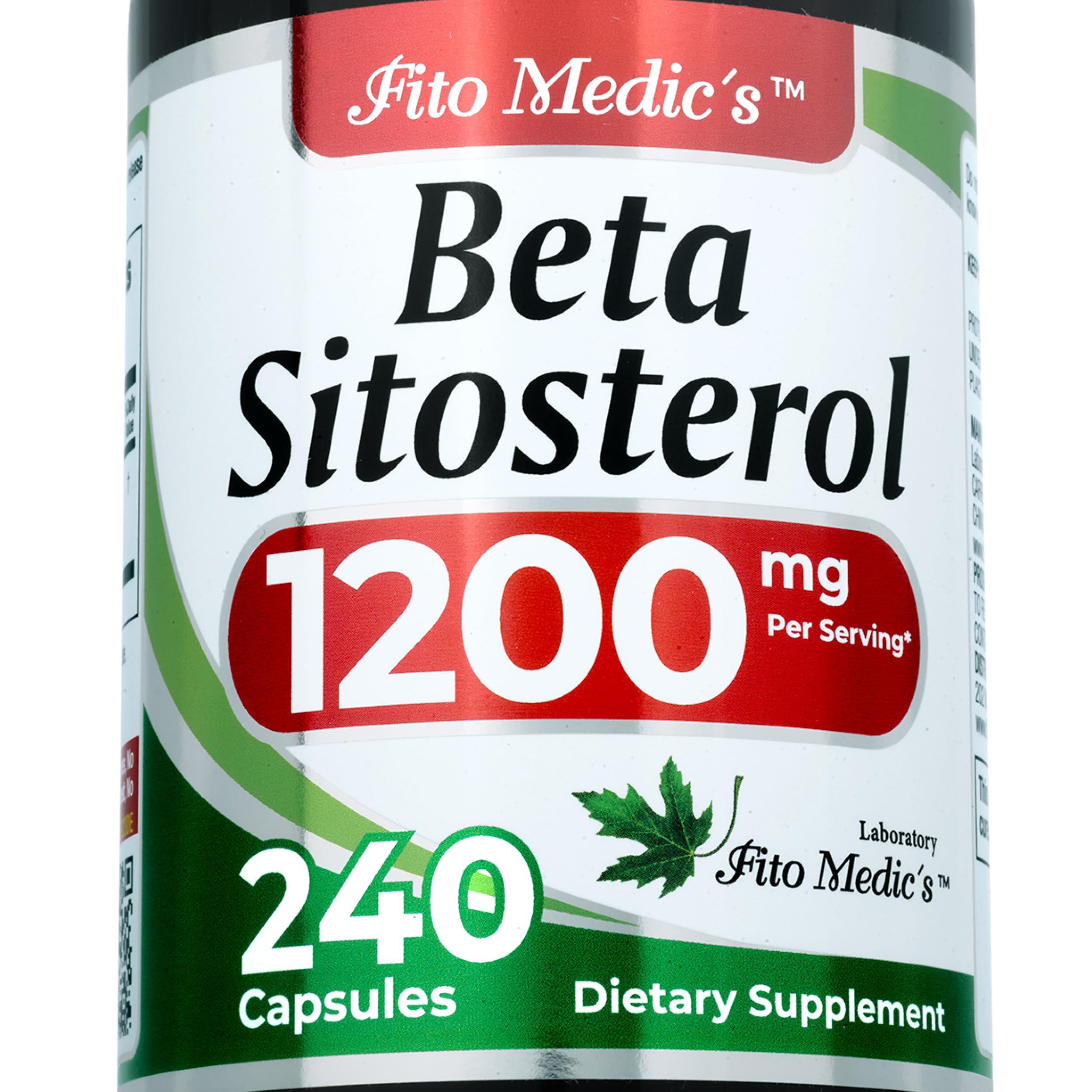 FITO MEDIC'S bote frontal mostrando 240 cápsulas y beneficio de mayor duración