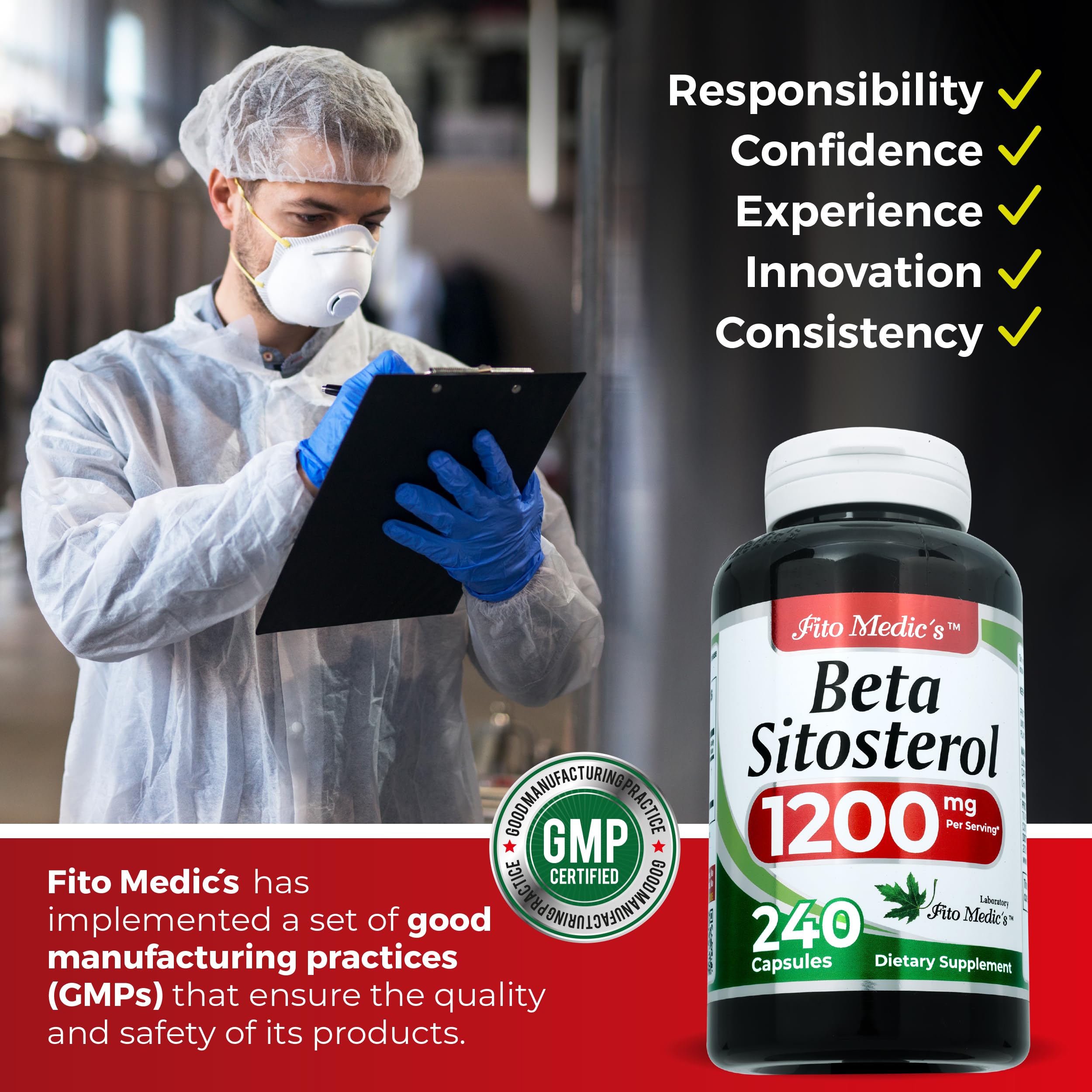 FITO MEDIC'S etiqueta nutricional para confirmar dosis y transparencia