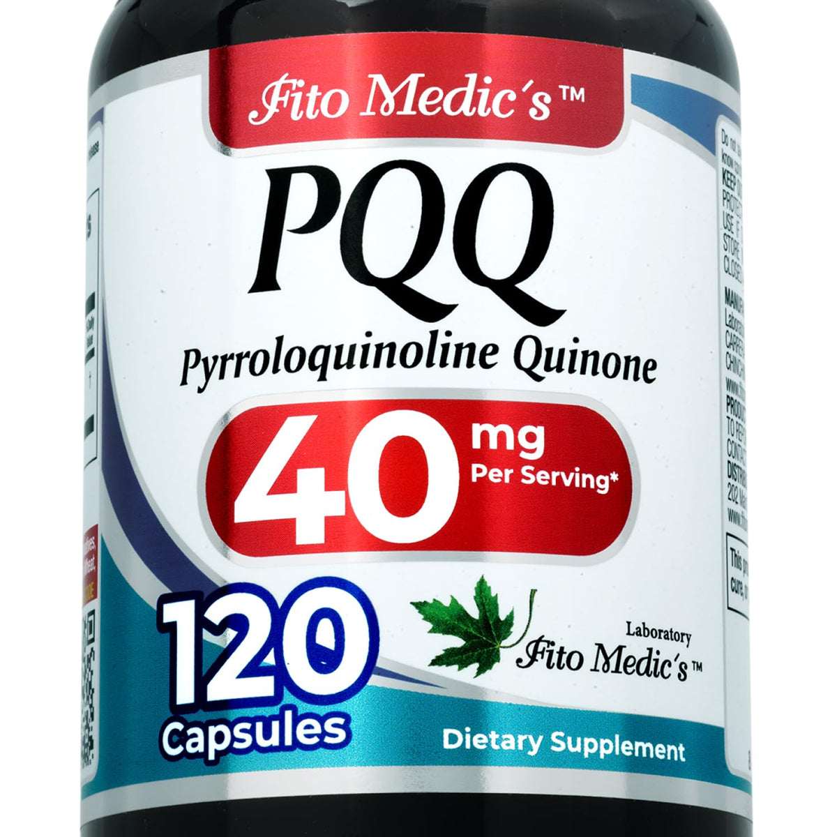 FITO MEDIC'S envase frontal mostrando 120 cápsulas y beneficio de dosificación prolongada