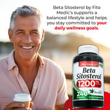 FITO MEDIC'S polvo de beta sitosterol ilustrando concentración y origen vegetal