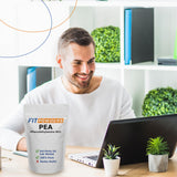 FitPowders cucharilla con polvo ilustrando control de dosis seguro