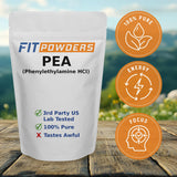 Polvo fino de FitPowders Phenylethylamine mostrando textura pura y sin aditivos