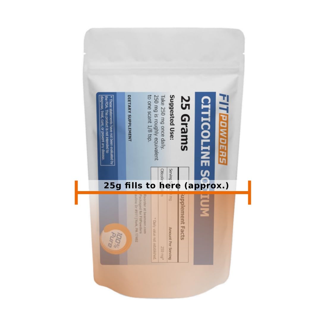 Textura del polvo FitPowders citicolina mostrando mezcla fina y homogénea