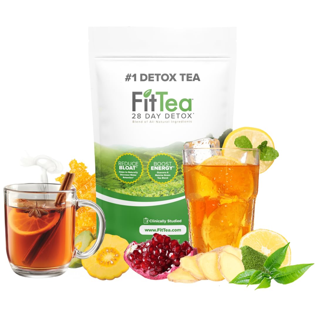 FitTea presentación frontal mostrando caja y bolsitas, marca visible y confianza
