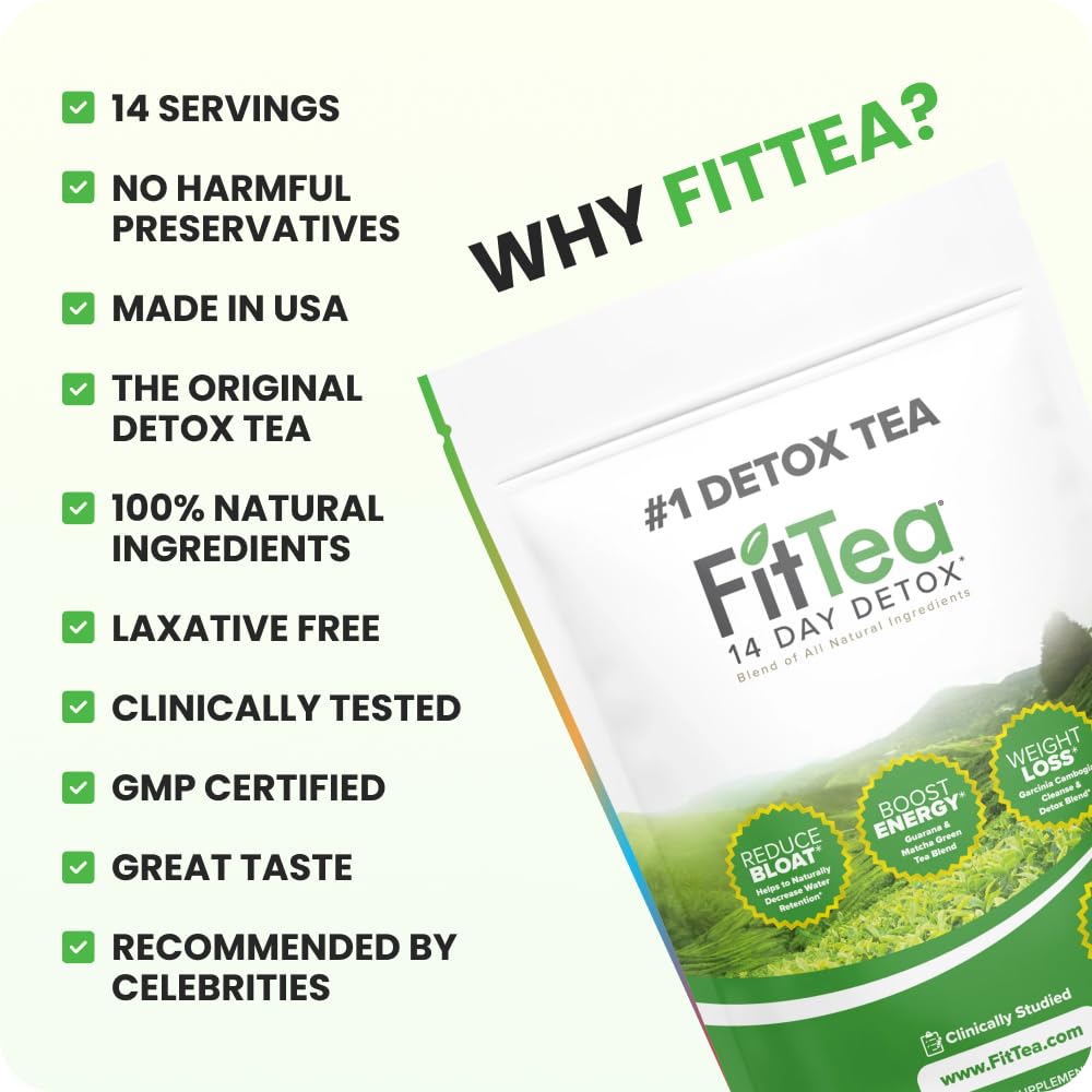 FitTea hojas sueltas y textura natural, muestra ingredientes de calidad