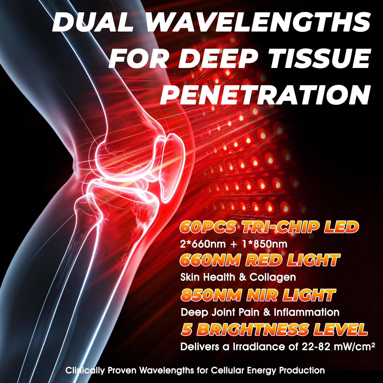 Fittyfun rodillera en uso sobre rodilla relajando músculo después de ejercicio